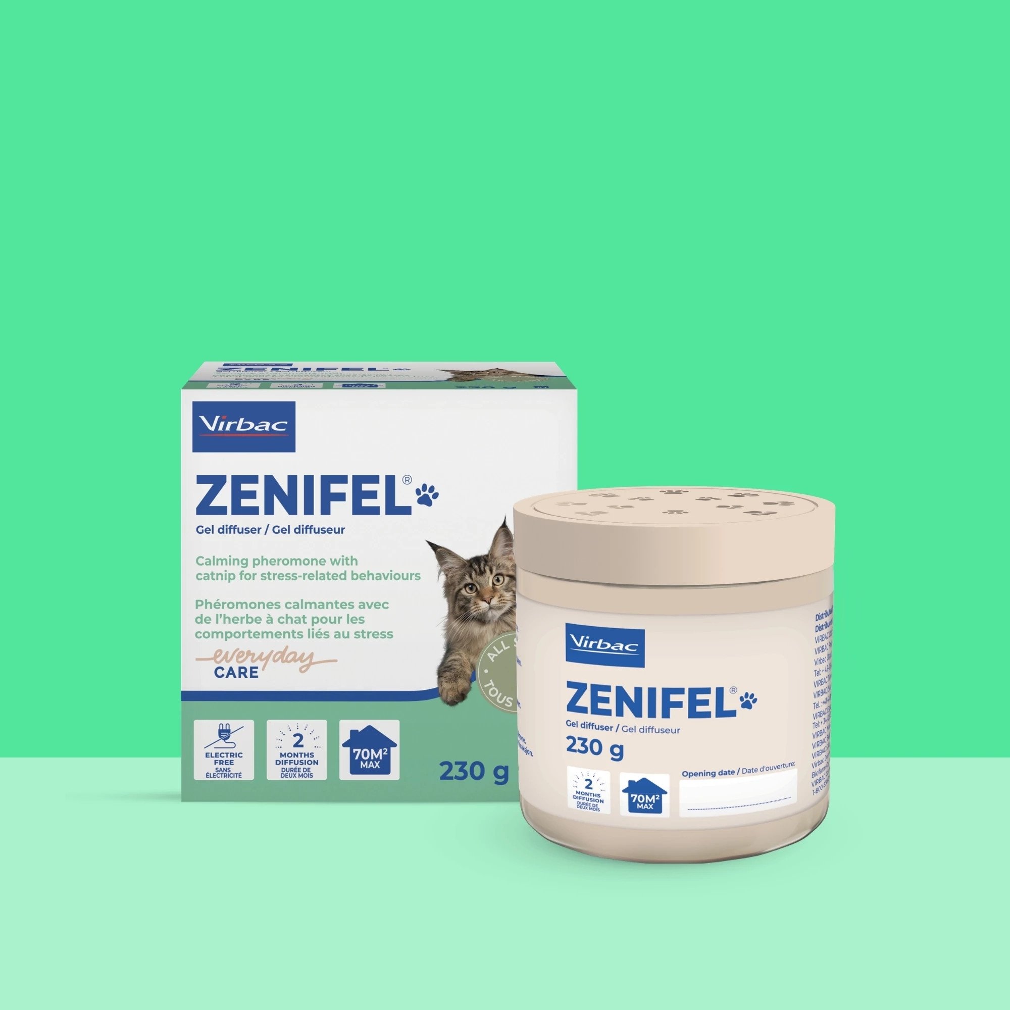 Zenifel Gel Difusor con feromonas calmantes para gatos